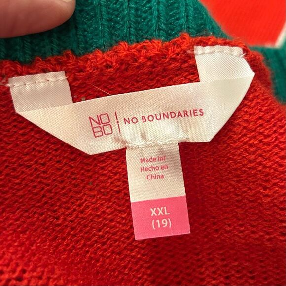 Grumpy Cat Ugly Christmas Sweater “Fresh Out of FALALAS” Jingle Bells XL Women - Picture 9 of 11